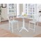 International Concepts Round 30 in Rd Pedestal Gathering Ht Table, 2 X-Back Counter Ht Stools, White, 30 in W, 30 in L, Wood K08-30RT-27B-S6132 - alternate 2